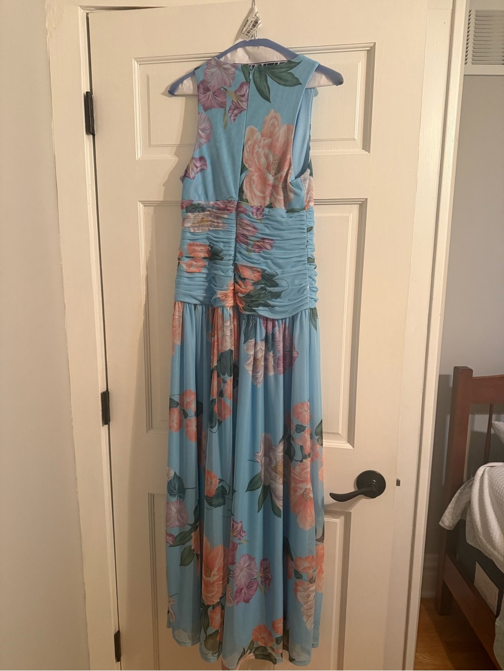 Hutch Light Blue Floral V-Neck Maxi Dress - Picture 2 of 3